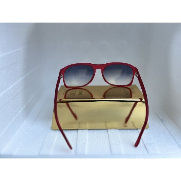 Vintage Frame Company The Creatchman by Corey Shapiro Red Flat Top Sunglasses - Picture 4 of 16